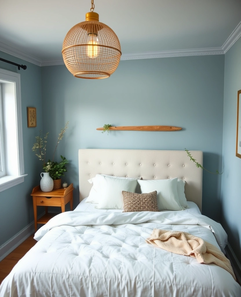 22 Romantic Bedroom Paint Colors That'll Make You Fall in Love Again! - 22. Dusty Blue - A Serene Escape