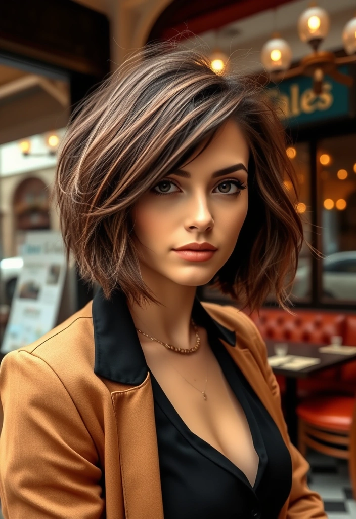 20 Dazzling Textured Haircuts That Will Transform Your Look Instantly! - 12. Textured French Bob