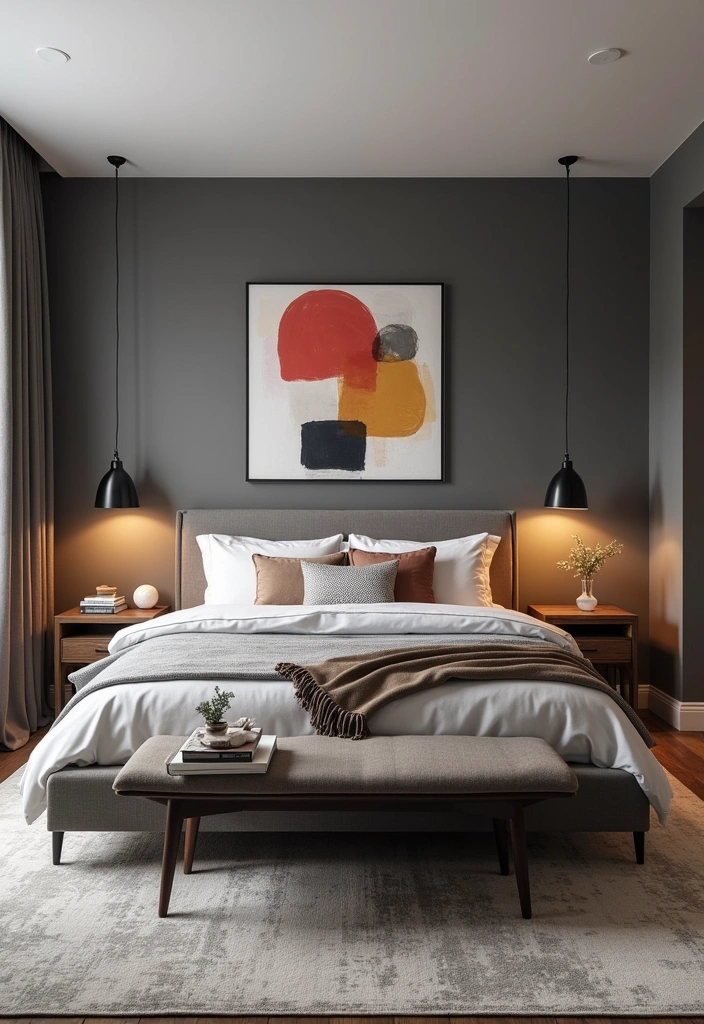 25 Earth Tone Paint Colors for Your Bedroom That Will Transform Your Space Instantly! - 11. Ash Gray: Subdued Sophistication