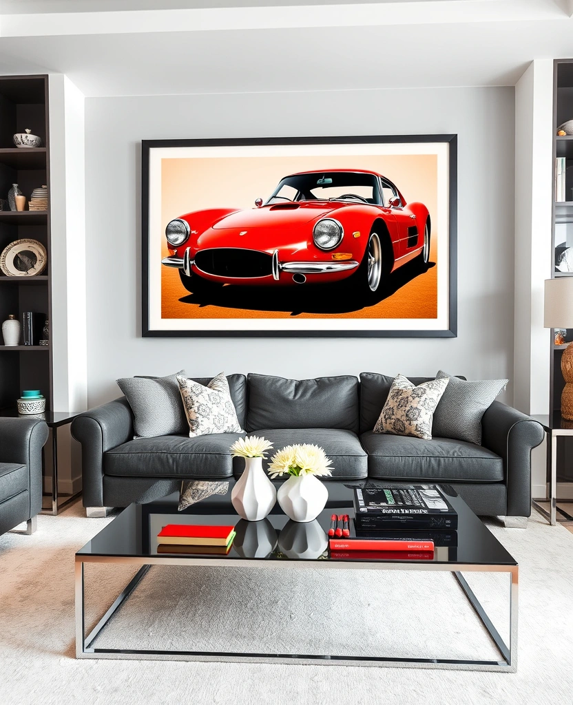 22 Stunning Vintage Art Prints That Will Transform Your Living Room Style! - 20. Vintage Car Prints