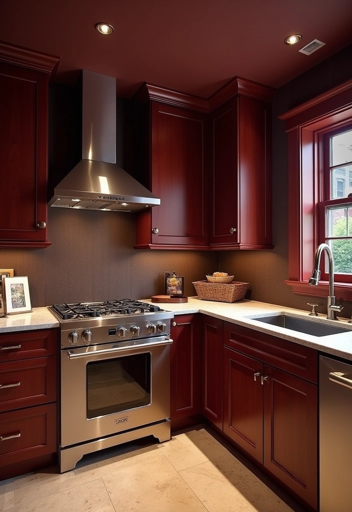 25 Stunning Paint Colors for Cherry Cabinets That Will Transform Your Kitchen! - 22. Rich Plum