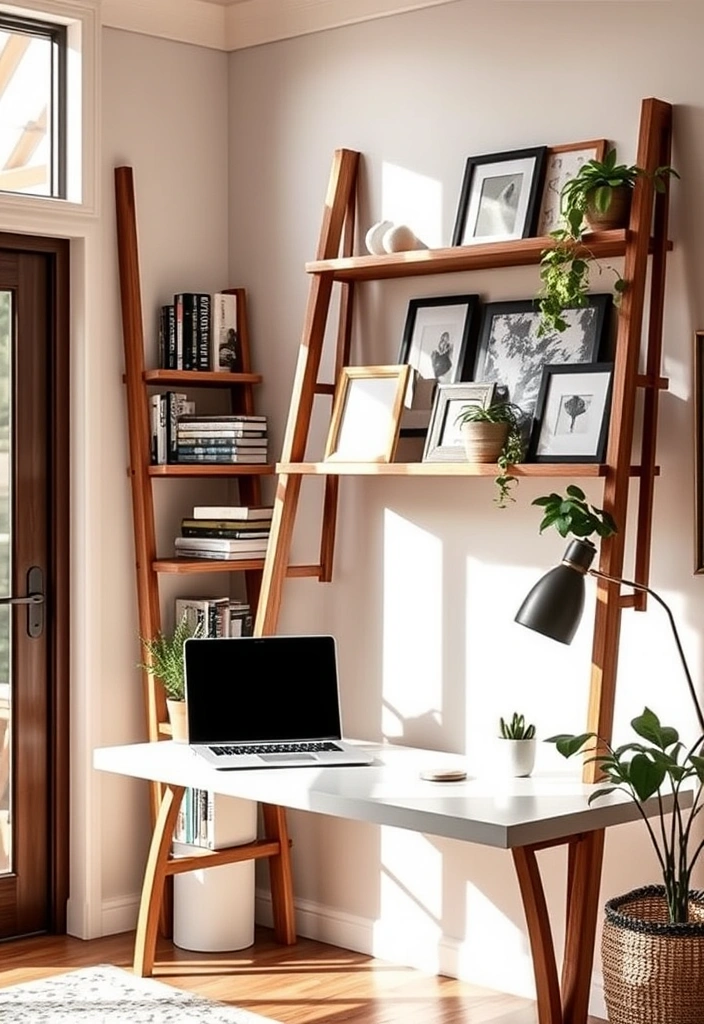 20 Genius Storage Solutions That Will Change Your Life (You Won't Believe #14!) - 12. Ladder Shelves