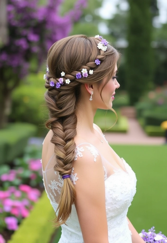 21 Vibrant Hairstyles for Purple Hair That'll Turn Heads Everywhere! - 14. Braided Purple Halo