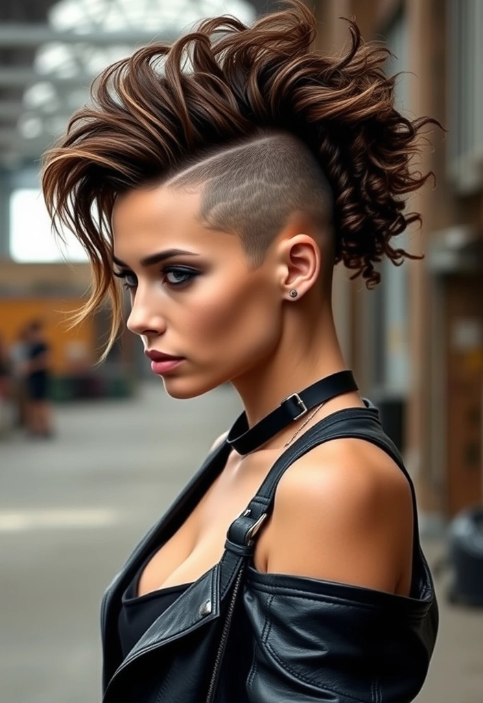 15 Twisty Curly Shag Hairstyles That Will Make Heads Turn! - 8. Edgy Undercut Curly Shag