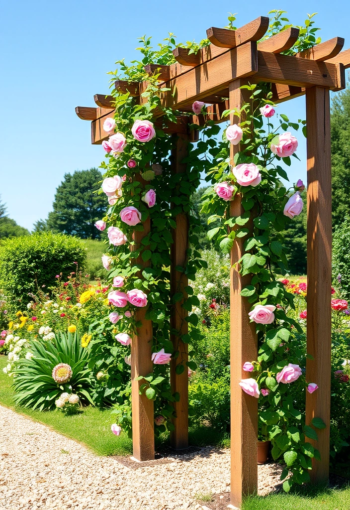 25 DIY Yard Art Ideas That'll Transform Your Garden into a Masterpiece! - 5. DIY Garden Trellis