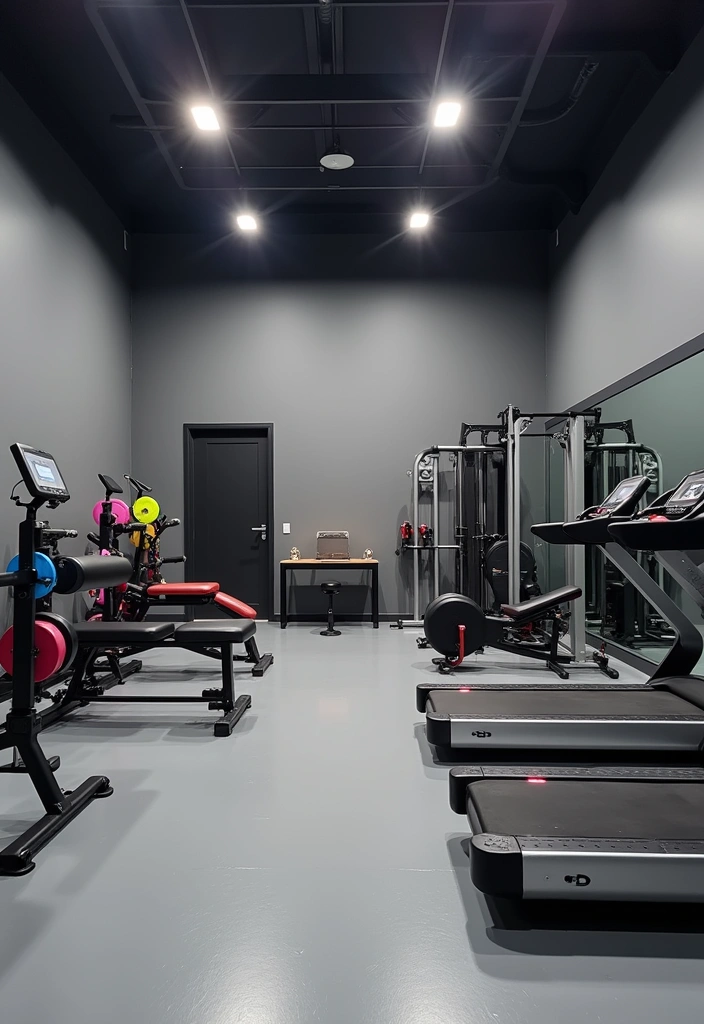 28 Best Paint Colors for Your Home Gym That’ll Transform Your Workout Mood! - 6. Cool Gray