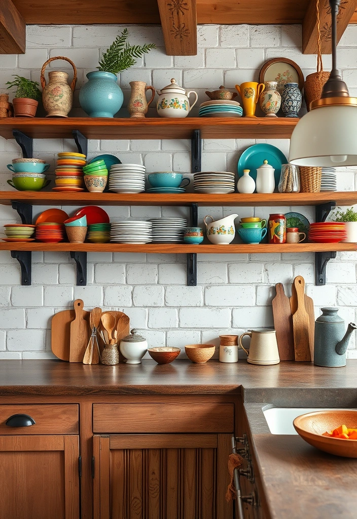 24 Enchanting British Cottage Interior Ideas That Will Make You Swoon! - 13. Embrace Open Shelving