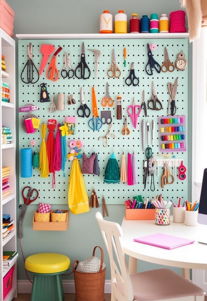 20 Genius Storage Solutions That Will Change Your Life (You Won't Believe #14!) - 6. Pegboards for Craft and Tools Storage