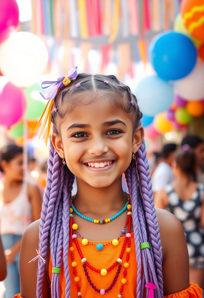 21 Vibrant Hairstyles for Purple Hair That'll Turn Heads Everywhere! - 4. Pastel Purple Braids