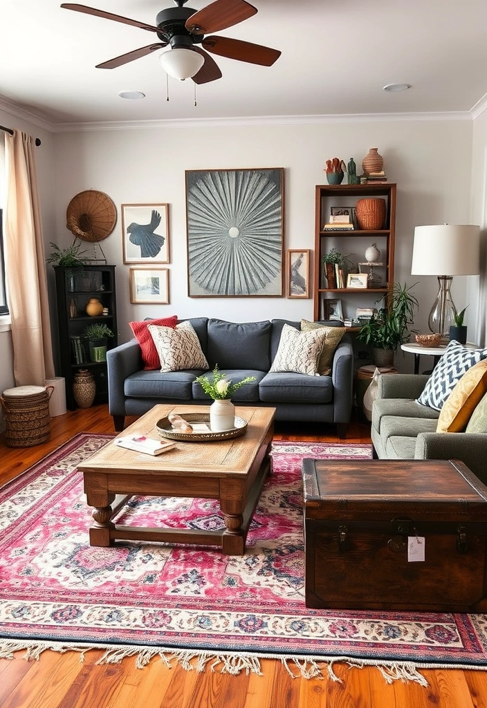 23 Inspiring Boho Living Room Ideas That Will Transform Your Space! - 5. Vintage Finds