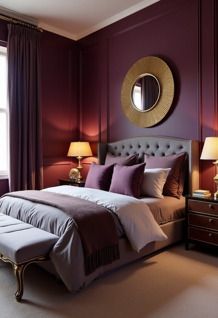 27 Best Paint Colors for Master Bedroom That'll Transform Your Space! - 15. Rich Plum