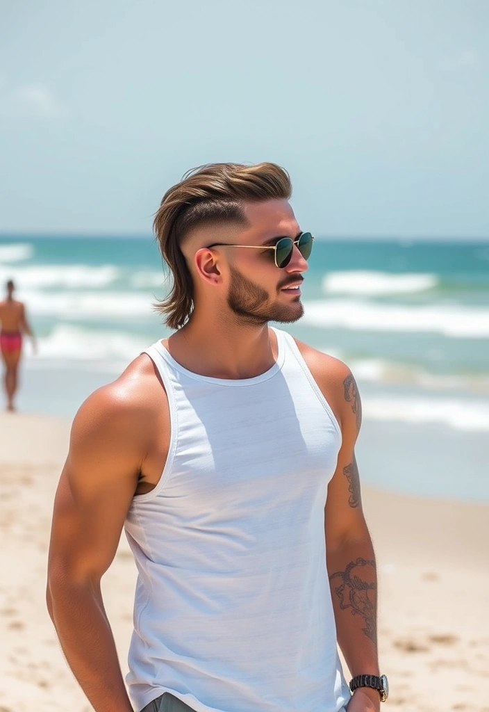 15 Modern Temple Fade Haircuts for Men That Will Transform Your Look! - 12. Long Top with Fade