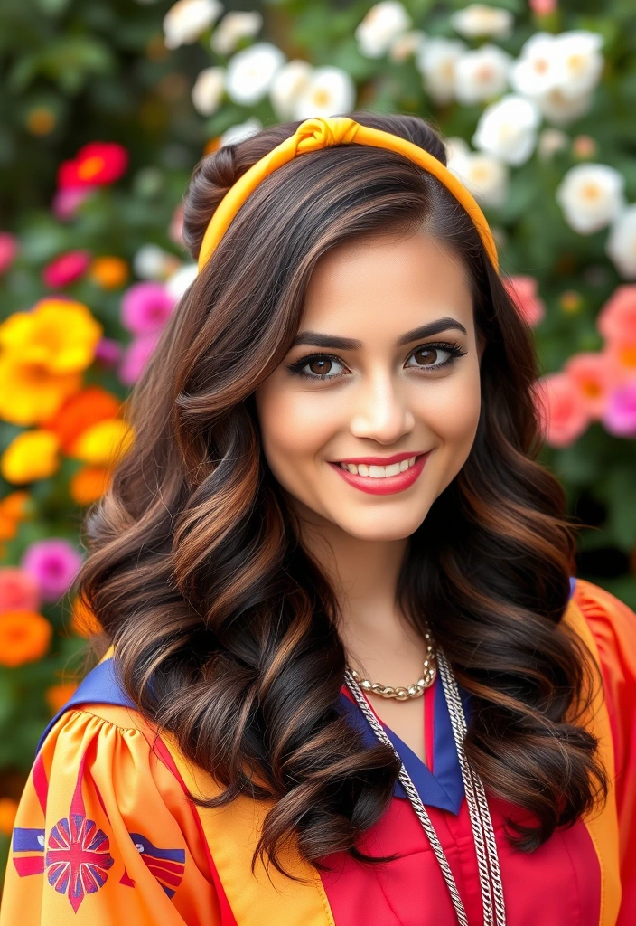 23 Graduation Hair Ideas You Can Do in Under 30 Minutes (You’ll Want #12!) - 4. Wavy Half-Up, Half-Down