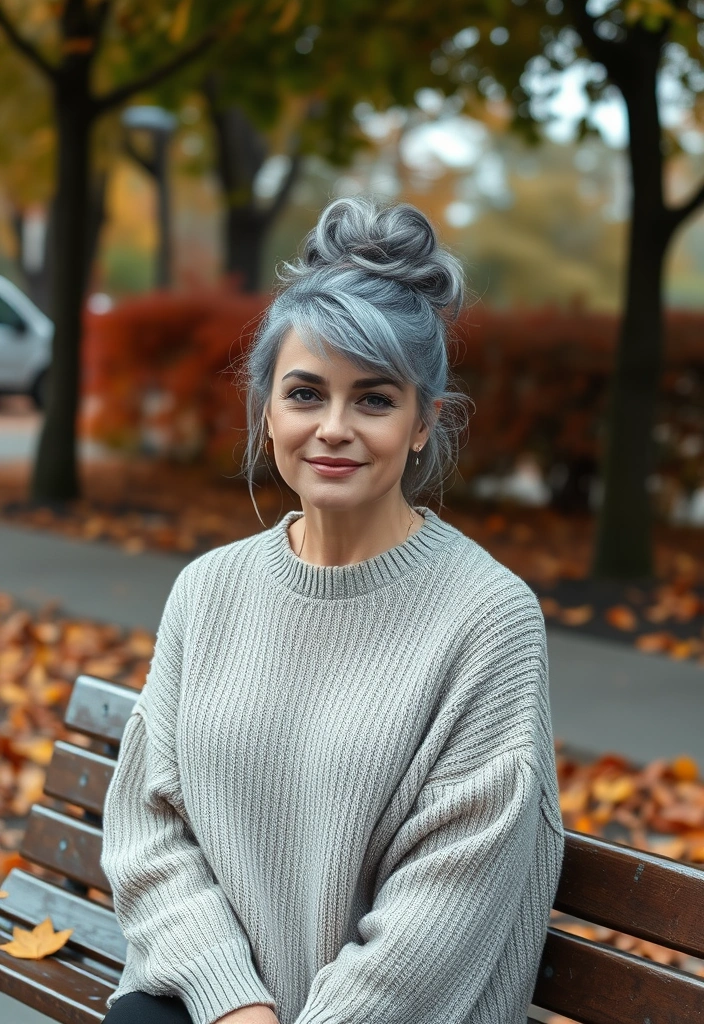 23 Stunning Fall Hair Color Ideas That Will Turn Heads This Autumn! - 14. Slate Gray