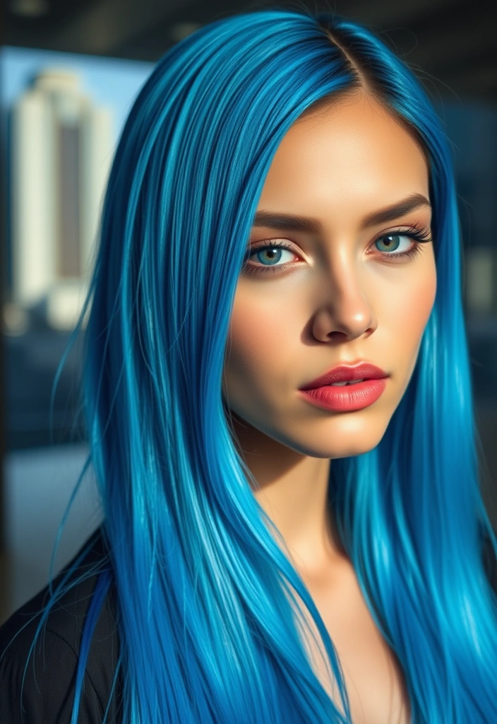 25 Bold Hair Dye Ideas That Will Transform Your Look Instantly! - 1. Electric Blue