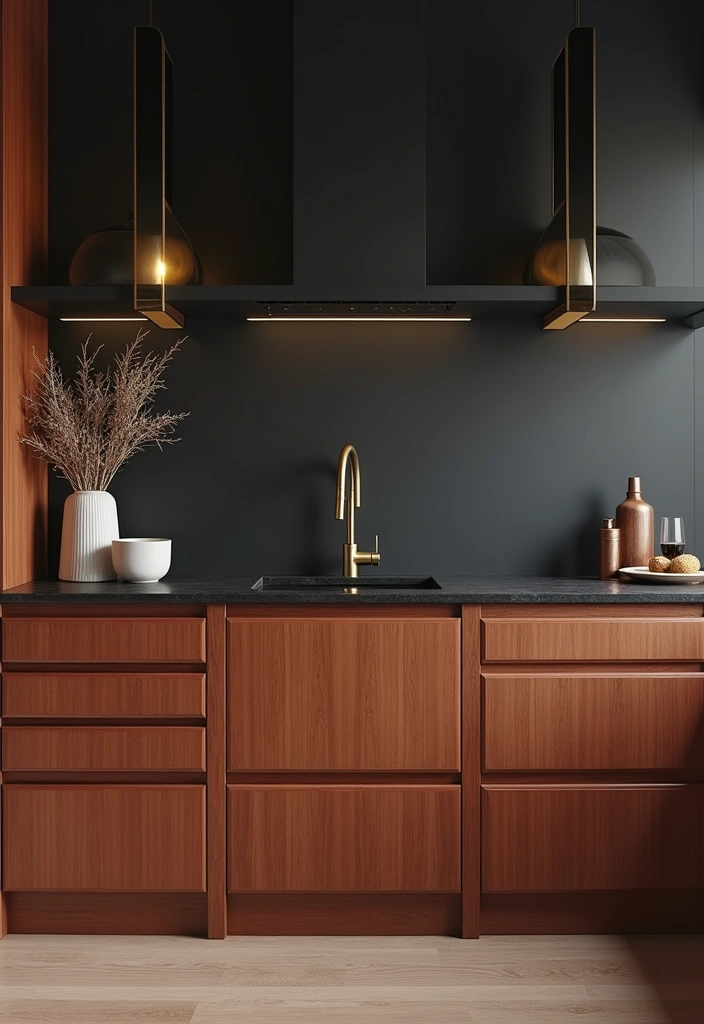 25 Stunning Paint Colors for Cherry Cabinets That Will Transform Your Kitchen! - 6. Rich Charcoal