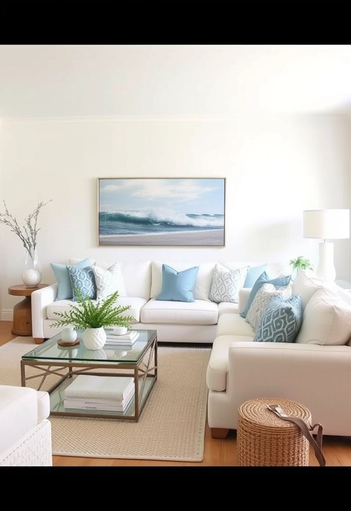 22 Modern Coastal Living Room Ideas That Will Make You Feel Like You're on Vacation! - 12. Coastal Color Palettes