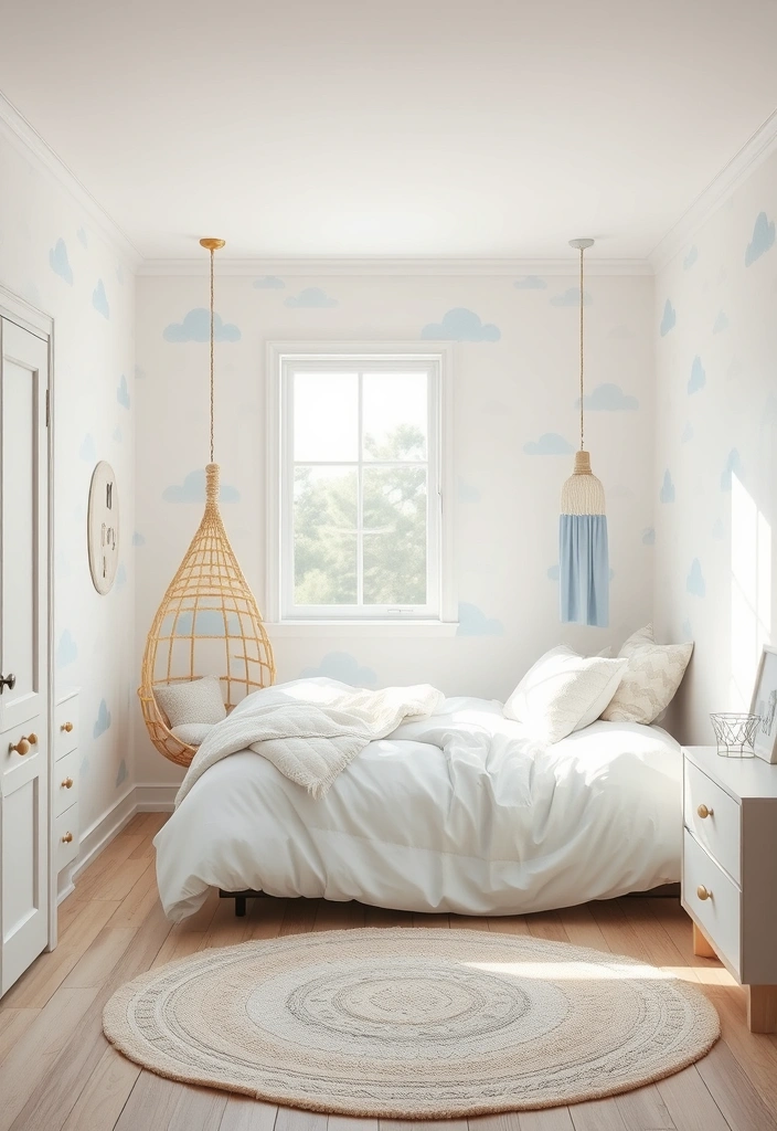 21 Cottagecore Room Wallpaper Ideas That'll Transform Your Space into a Fairytale! - 10. Dreamy Clouds