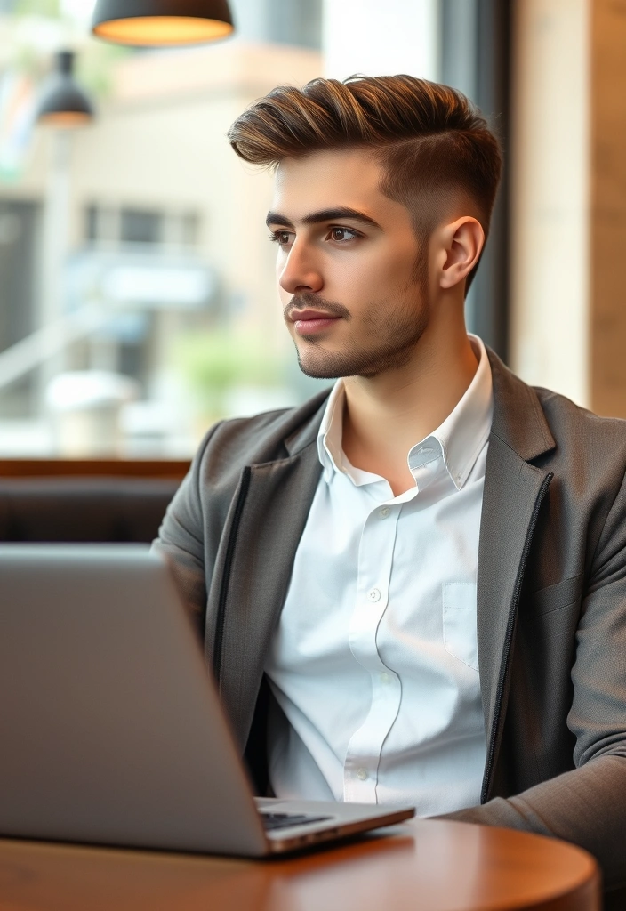 21 Flowy Haircut Ideas for Men That Will Transform Your Look Instantly! - 5. The Side Part