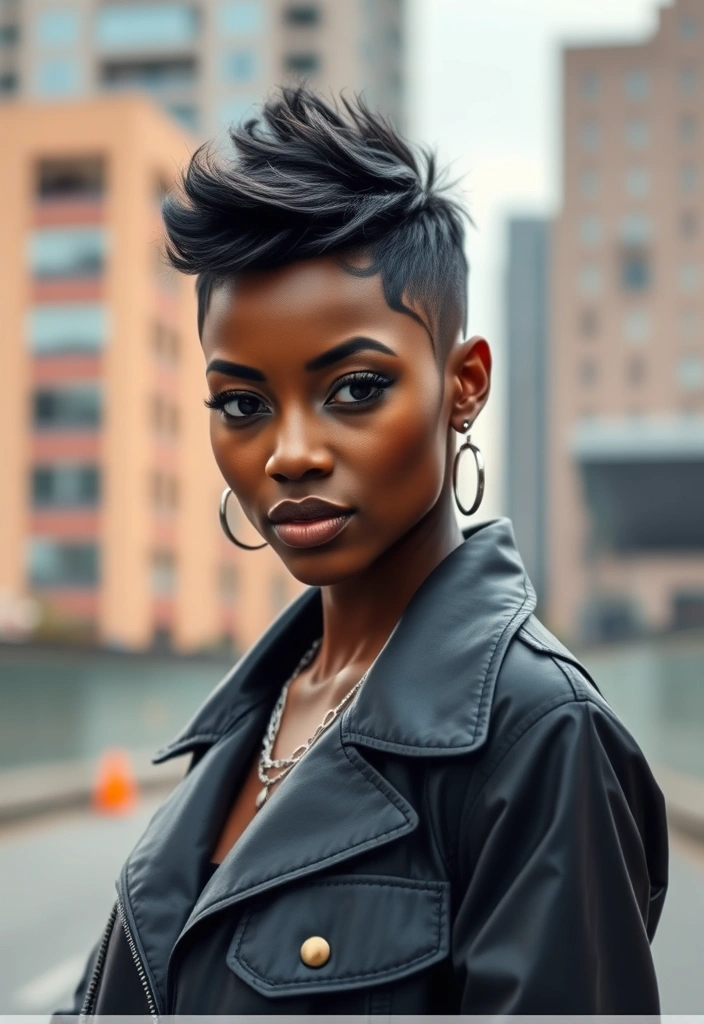 15 Chic Pixie Cuts for Black Women That Will Turn Heads! - 13. Pixie with a Fade