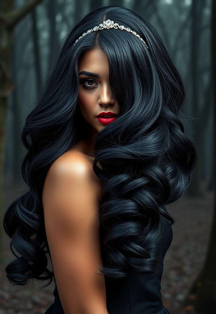 15 Spooktacular Halloween Hair Ideas That'll Haunt Your Friends! - 4. Witchy Waves