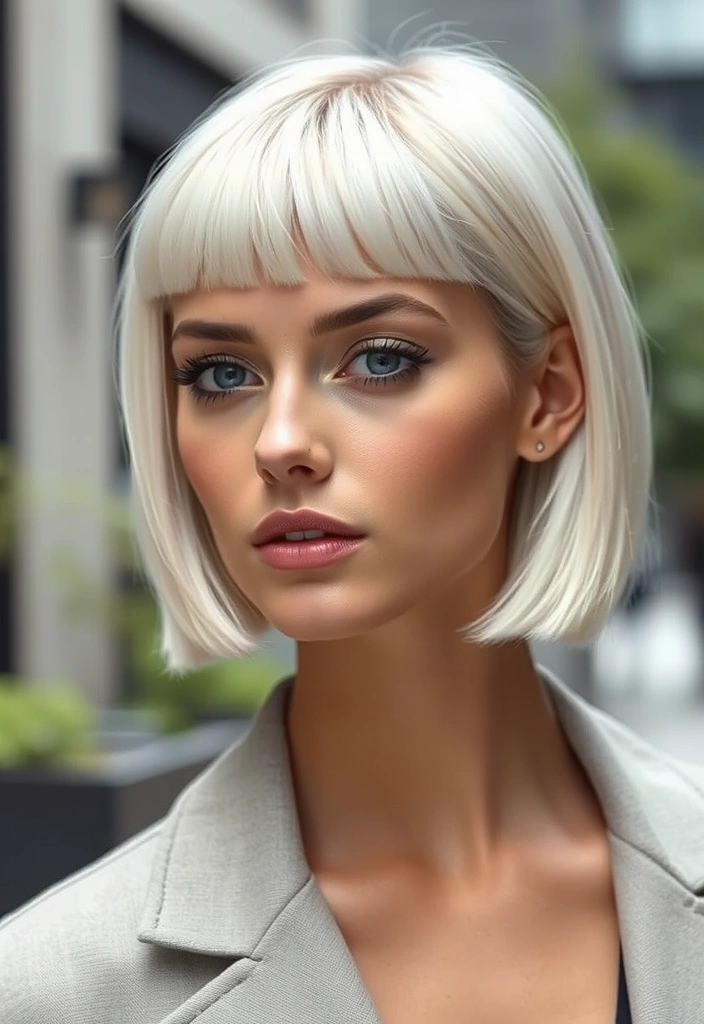 25 Stylish Short Blonde Hair Ideas That Will Transform Your Look! - 1. Chic Blunt Bob