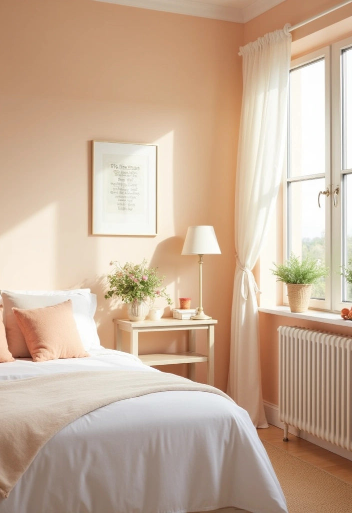 27 Best Paint Colors for Master Bedroom That'll Transform Your Space! - 6. Pale Peach