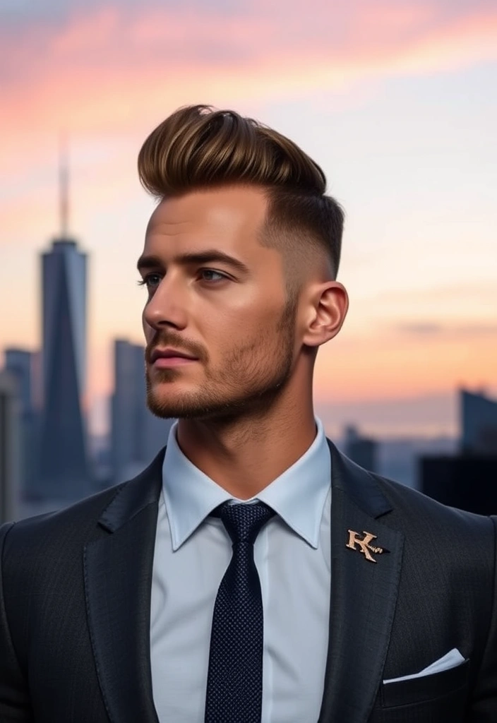 21 Flowy Haircut Ideas for Men That Will Transform Your Look Instantly! - 6. The Modern Pompadour