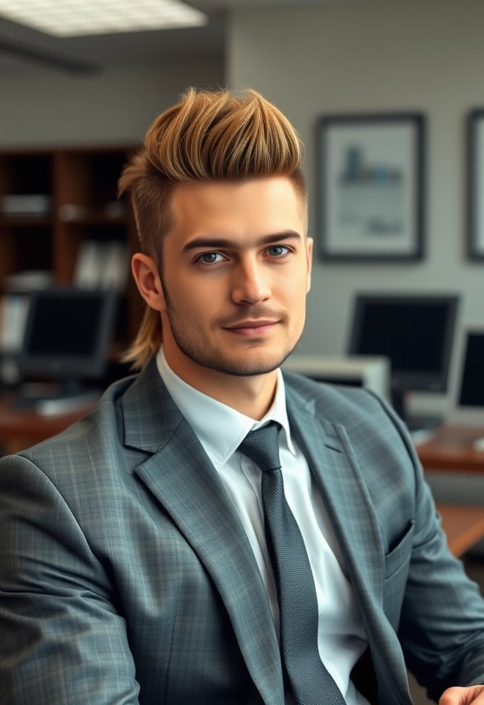 20 Modern Mullet Hairstyles for Men That Will Make You Look Instantly Cooler! - 14. The Corporate Mullet