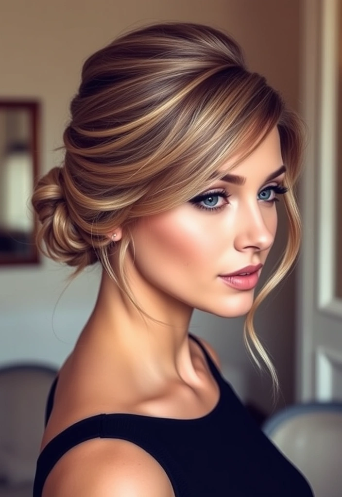 30 Stunning Bun Hairstyles That’ll Make You the Star of Every Event! - 4. Side Bun