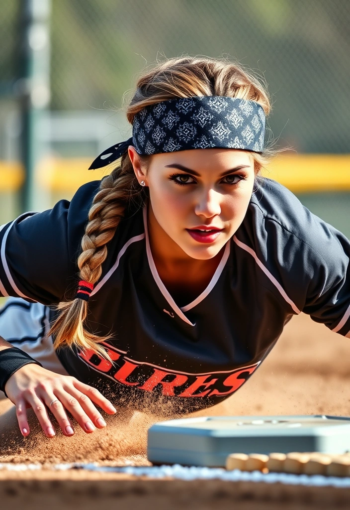 15 Sporty Softball Hairstyles That'll Make You Stand Out on the Field! - 4. Side Braid with a Bandana