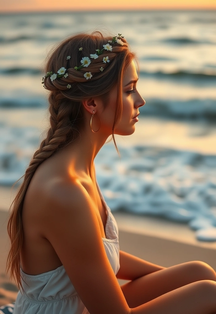 24 Sun-Kissed Beach Hairstyles to Rock This Summer (You Won't Believe #10!) - 2. Braided Crown