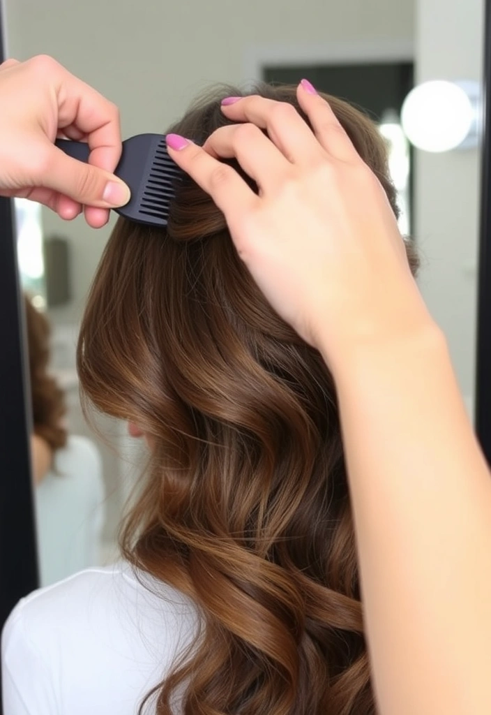 20 Genius Hacks to Add Volume to Fine Hair (You Won't Believe #15!) - 3. Tease the Roots