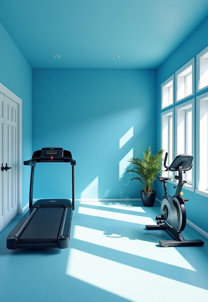 28 Best Paint Colors for Your Home Gym That’ll Transform Your Workout Mood! - 1. Energizing Electric Blue