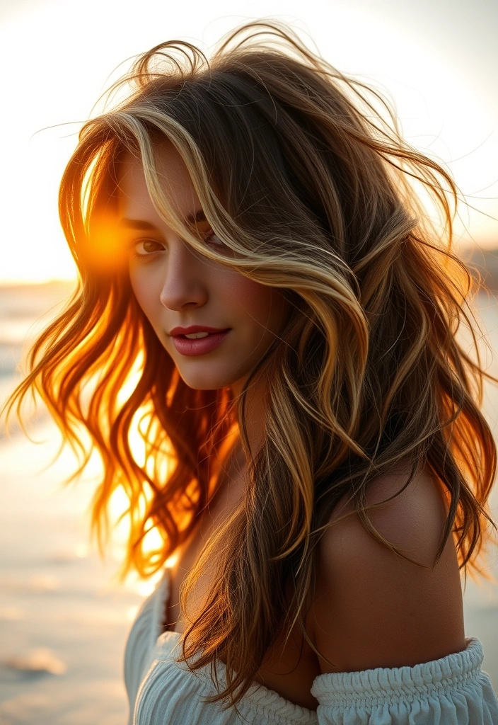 20 Dazzling Textured Haircuts That Will Transform Your Look Instantly! - 18. Textured Beach Waves