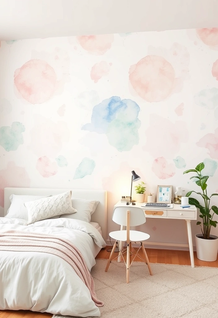 21 Cottagecore Room Wallpaper Ideas That'll Transform Your Space into a Fairytale! - 21. Ethereal Watercolors