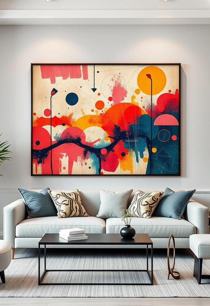 22 Stunning Vintage Art Prints That Will Transform Your Living Room Style! - 4. Abstract Vintage Art