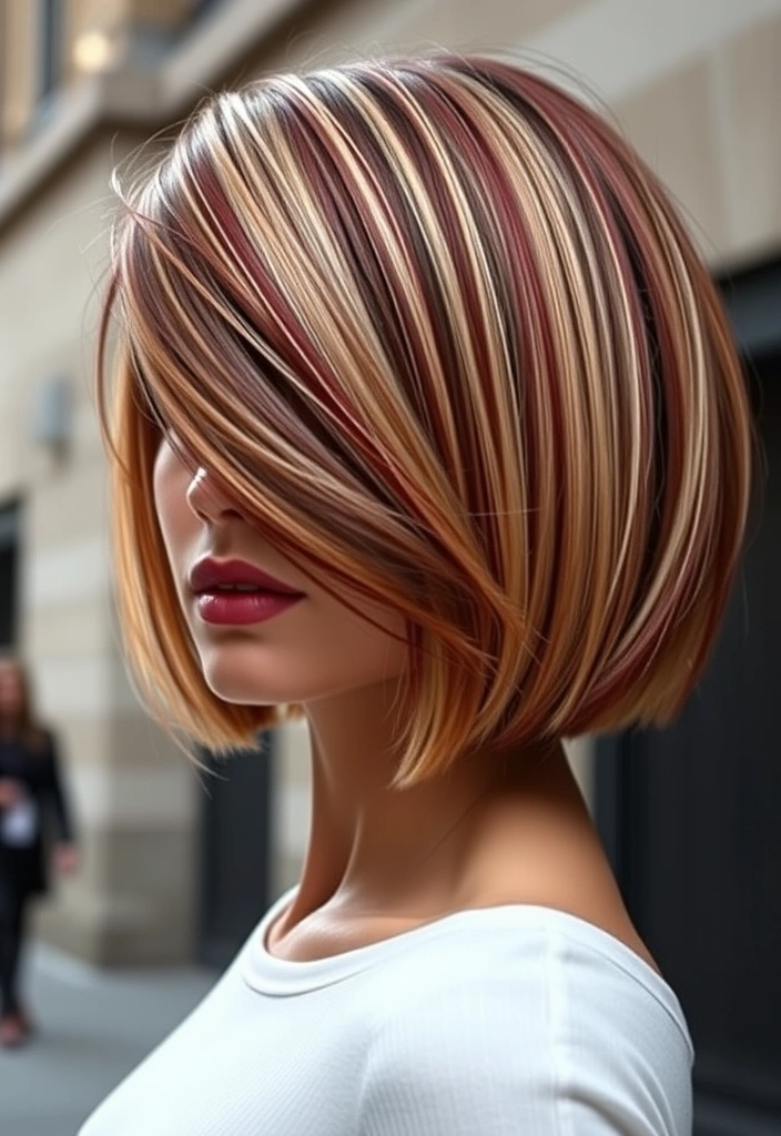 15 Lowlights for Blonde Hair That Will Transform Your Look Instantly! - 5. Burgundy Bliss