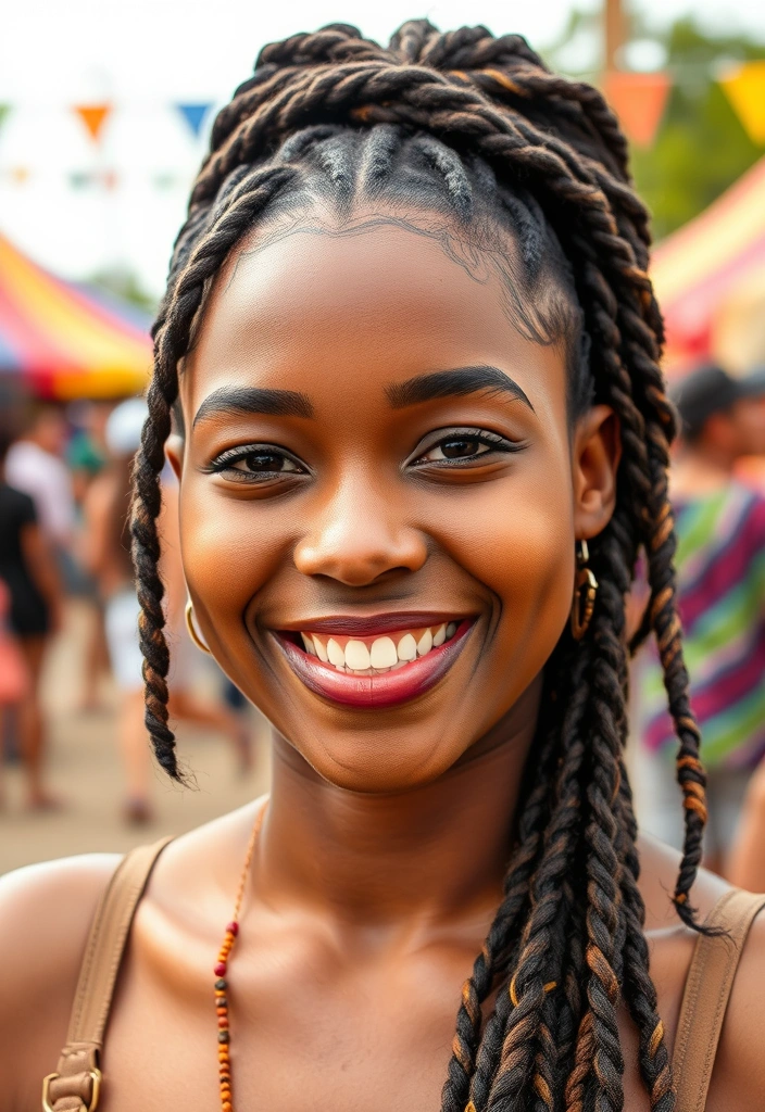 24 Nonchalant Dreadhead Styles That'll Make You Look Effortlessly Cool! - 13. Braided Dreadlocks