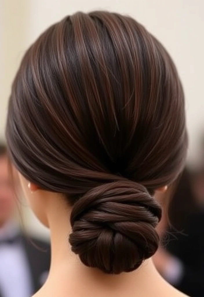 30 Stunning Bun Hairstyles That’ll Make You the Star of Every Event! - 1. Classic Chignon