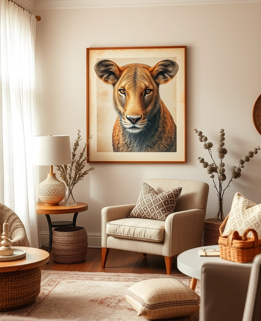 22 Stunning Vintage Art Prints That Will Transform Your Living Room Style! - 23. Vintage Animal Prints