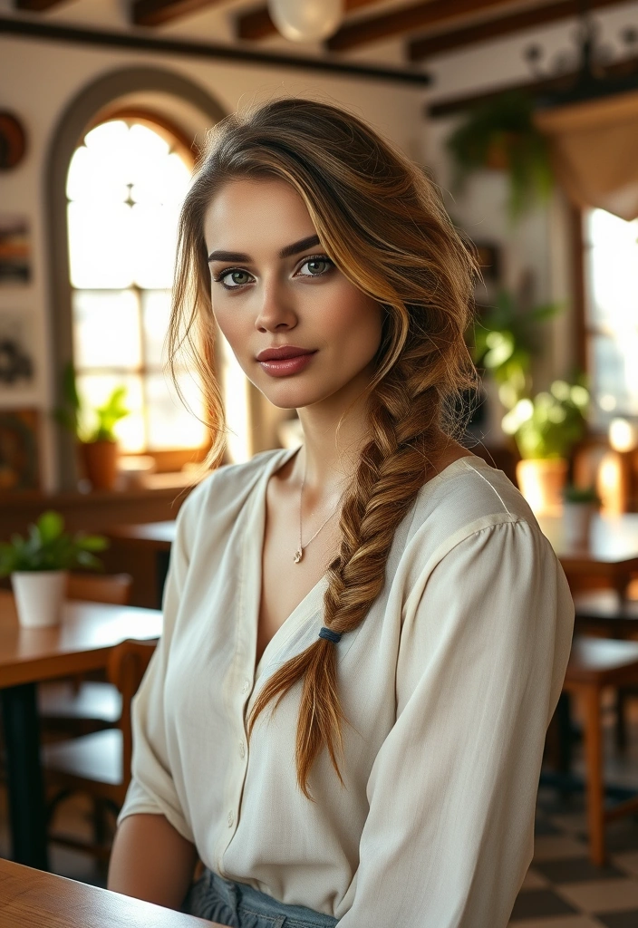 23 Chic Old Money Blonde Hairstyles That'll Make You Feel Like Royalty! - 7. Soft Side Braid