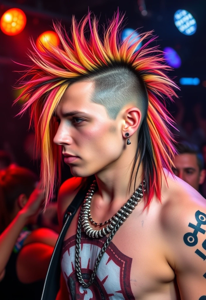 20 Modern Mullet Hairstyles for Men That Will Make You Look Instantly Cooler! - 13. The Punk Mullet