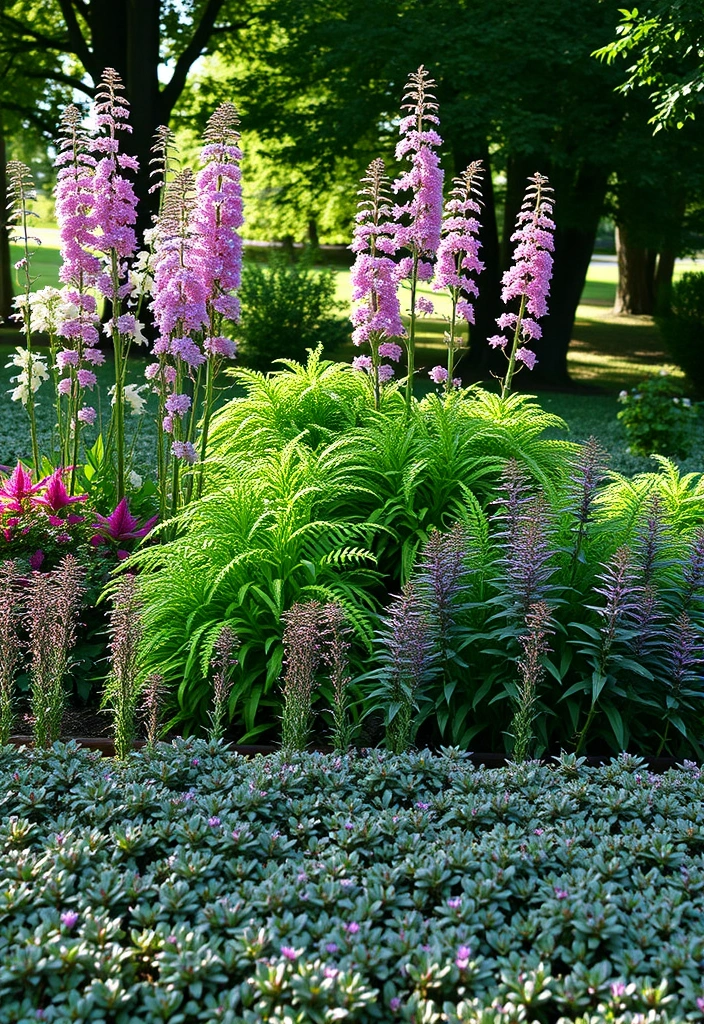 28 Shade Garden Design Layout Ideas That Will Transform Your Outdoor Space! - 1. Layered Planting for Depth