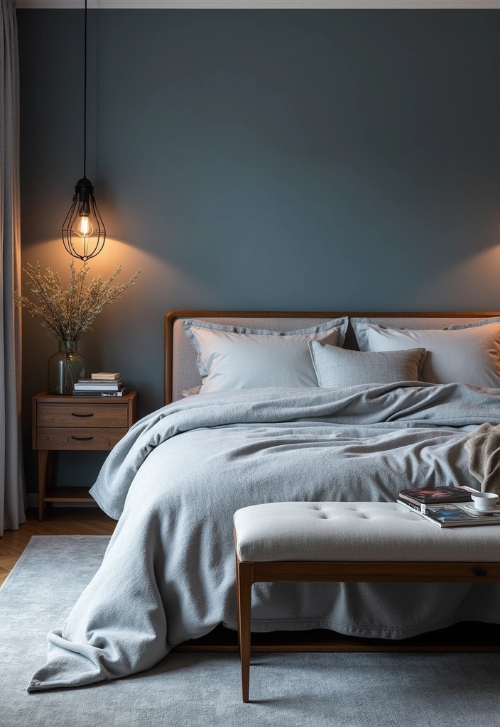 20 Serene Blues for Bedrooms That Will Transform Your Space into a Tranquil Oasis! - 15. Serene Blue Grays