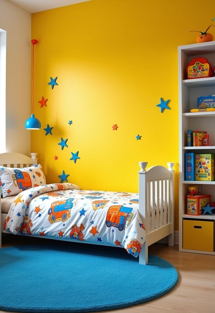 24 Best Paint Colors for Boys Room That Will Make You Want to Move In! - 3. Bright Yellow Sunshine