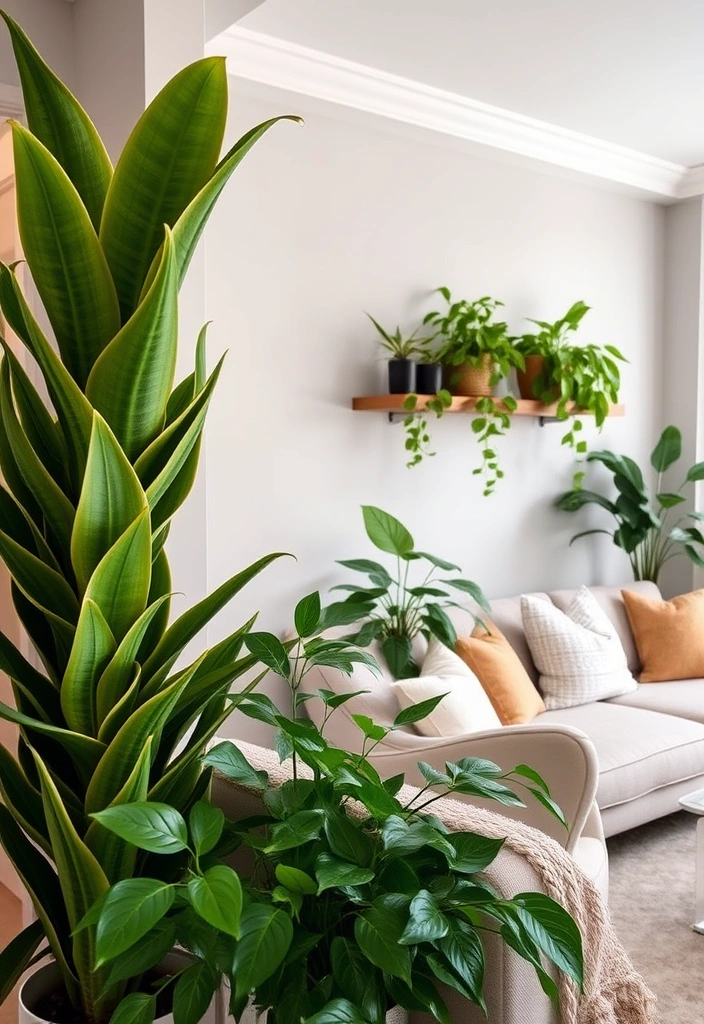 23 Organic Modern Living Room Ideas That'll Make You Rethink Your Space! - 4. Indoor Plants