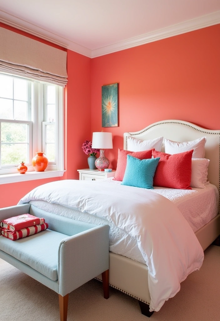 27 Best Paint Colors for Master Bedroom That'll Transform Your Space! - 20. Soft Coral