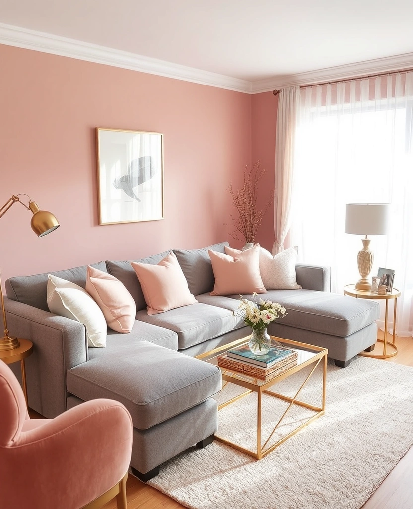 27 Living Room Paint Colors That Create the Ultimate Cozy Vibe (You’ll Love #15!) - 22. Dusty Rose