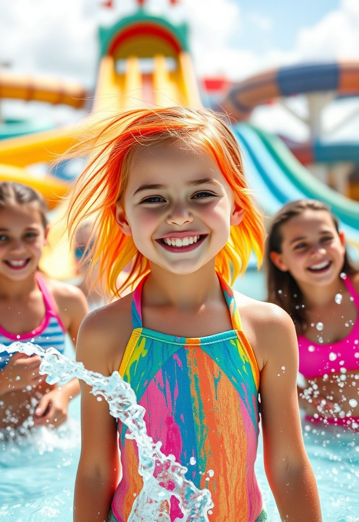 23 Trendy Waterpark Hairstyles That Will Make a Splash This Summer! - 5. Colorful Hair Chalk